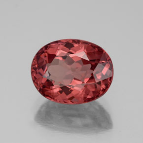 3.49 ct Pink Malaya Garnet Stone, Natural Malaya Garnet in Oval Facet Shape for Sale