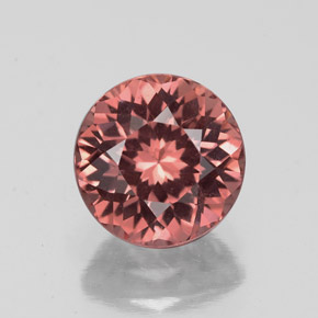 2.30 ct Pink Malaya Garnet Gemstone, Malaya Garnet Gem in Round Facet Shape for Sale.