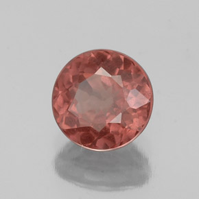 1.30 ct Pink Malaya Garnet Stone, Natural Malaya Garnet in Round Facet Shape for Sale