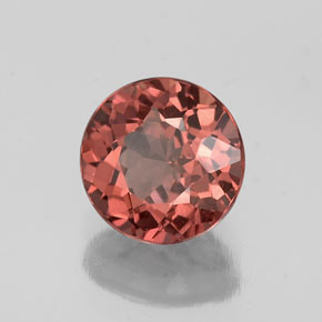 1.25 ct Pink Malaya Garnet Stone, Natural Malaya Garnet in Round Facet Shape for Sale