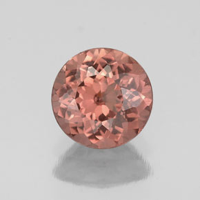 1.04 ct Pink Malaya Garnet Gemstone, Malaya Garnet Gem in Round Facet Shape for Sale.