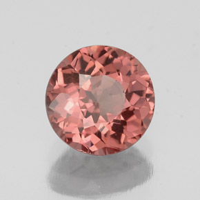 1.41 ct Pink Malaya Garnet Stone, Natural Malaya Garnet in Round Facet Shape for Sale