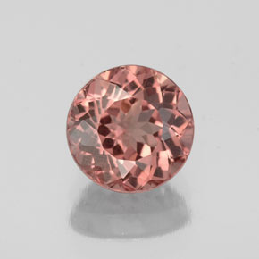 1.32 ct Pink Malaya Garnet Gemstone, Malaya Garnet Gem in Round Facet Shape for Sale.