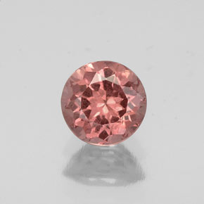 0.83 ct Pink Malaya Garnet Gemstone, Malaya Garnet Gem in Round Facet Shape for Sale.