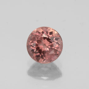 0.83 ct Pink Malaya Garnet Gemstone, Malaya Garnet Gem in Round Facet Shape for Sale.