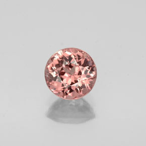 1.05 ct Pink Malaya Garnet Gemstone, Malaya Garnet Gem in Round Facet Shape for Sale.