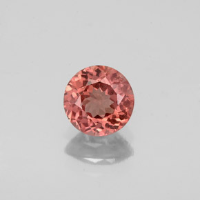1.06 ct Pink Malaya Garnet Gemstone, Malaya Garnet Gem in Round Facet Shape for Sale.