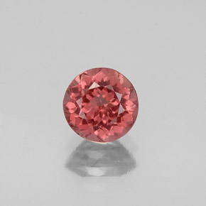 1.14 ct Pink Malaya Garnet Gemstone, Malaya Garnet Gem in Round Facet Shape for Sale.