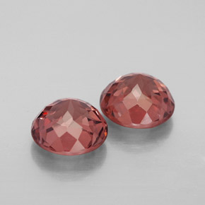 Malaya Garnet Gemstone in 8 mm (calibrated) Size for Sale, Malaya Garnet Stone in Rose Color