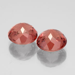 Malaya Garnet Gemstone in 8 mm (calibrated) Size for Sale, Malaya Garnet Stone in Rose Color