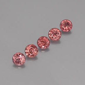4.19 ct Orange Malaya Garnet Stone, Natural Malaya Garnet in Round Facet Shape for Sale