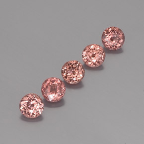 3.17 ct Orange Malaya Garnet Stone, Natural Malaya Garnet in Round Facet Shape for Sale