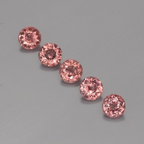 3.15 ct Orange Malaya Garnet Gemstone, Malaya Garnet Gem in Round Facet Shape for Sale.