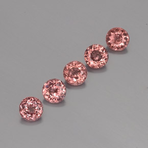 3.15 ct Orange Malaya Garnet Stone, Natural Malaya Garnet in Round Facet Shape for Sale