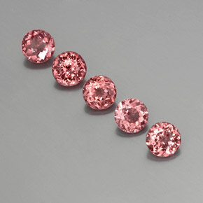 4.23 ct Orange Malaya Garnet Gemstone, Malaya Garnet Gem in Round Facet Shape for Sale.