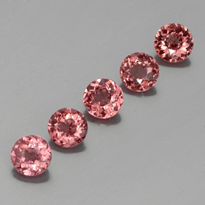 3.57 ct Orange Malaya Garnet Stone, Natural Malaya Garnet in Round Facet Shape for Sale