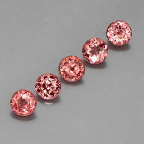 4.01 ct Orange Malaya Garnet Stone, Natural Malaya Garnet in Round Facet Shape for Sale