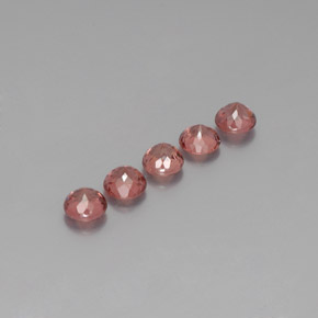 Malaya Garnet Gemstone in 5.6 mm Size for Sale, Malaya Garnet Stone in Pinkish Rose Color