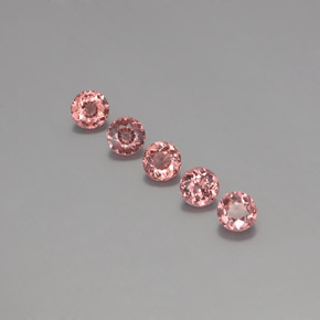 2.95 ctw Pink Malaya Garnet Stones, Natural Malaya Garnet in Round Facet Shape for Sale