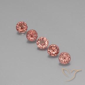 4.49ctw Natural Medium Pink Malaya Garnet, Round, VS