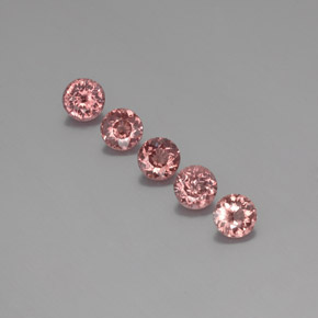 3.90 ct Pink Malaya Garnet Stone, Natural Malaya Garnet in Round Facet Shape for Sale