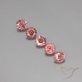4.05ctw Natural Medium Pink Malaya Garnet, Round, VS