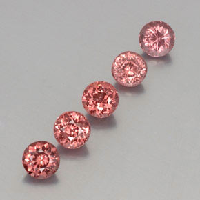 3.61 ct Pink Malaya Garnet Stone, Natural Malaya Garnet in Round Facet Shape for Sale