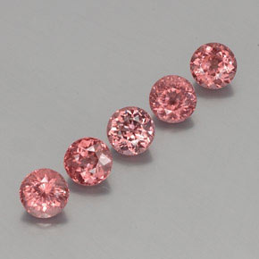 4.61 ct Pink Malaya Garnet Stone, Natural Malaya Garnet in Round Facet Shape for Sale