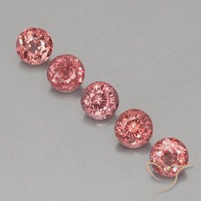 4.26ctw Natural Rose Pink Malaya Garnet, Round, VS
