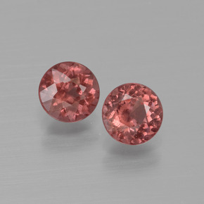 1.63 ct Pink Malaya Garnet Stone, Natural Malaya Garnet in Round Facet Shape for Sale