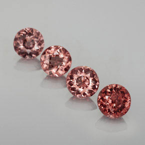 2.12 ct Pink Malaya Garnet Gemstone, Malaya Garnet Gem in Round Facet Shape for Sale.