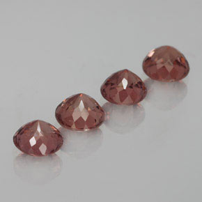 Malaya Garnet Gemstones in 6 mm (calibrated) Size for Sale, Malaya Garnet Stones in Pinkish Rose Color