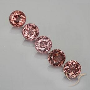 3.62 ct Red Malaya Garnet, 5.5 mm Round Cut From Tanzania, Photo A