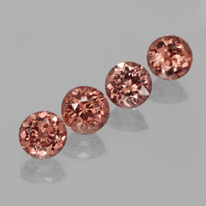 Indian Red Malaya-Granat Edelstein - 0.9ct Rund Facettenschliff (ID: 357882)