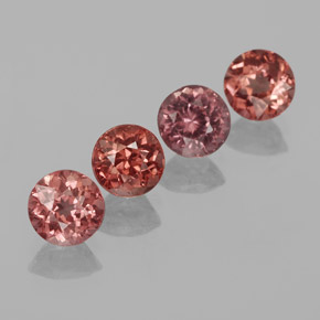 Medium Pink Malaya Garnet Gem - 0.8ct Round Facet (ID: 357888)