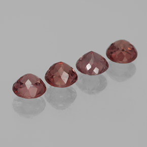 Malaya Garnet Gemstones in 5.5 mm (calibrated) Size for Sale, Malaya Garnet Stones in Medium Pink Color