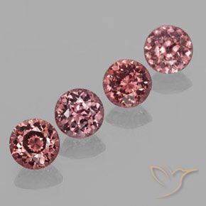 3.21 ctw Pink Malaya Garnet Stones, Natural Malaya Garnet in Round Facet Shape for Sale