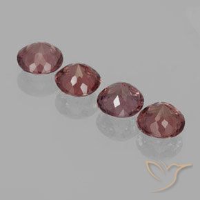 Malaya Garnet Gemstones in 5.5 mm (calibrated) Size for Sale, Malaya Garnet Stones in Deep Pink Color