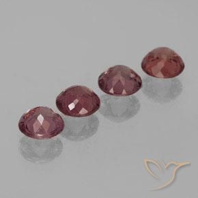 Malaya Garnet Gemstones in 5.5 mm (calibrated) Size for Sale, Malaya Garnet Stones in Deep Pink Color