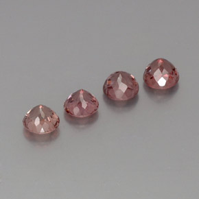 Malaya Garnet Gemstone in 5.5 mm Size for Sale, Malaya Garnet Stone in Pinkish Rose Color