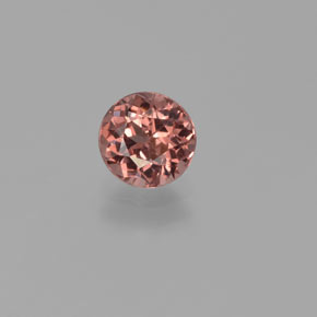 1.11 ct Pink Malaya Garnet Gemstone, Malaya Garnet Gem in Round Facet Shape for Sale.