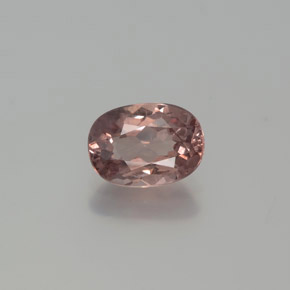 1.03 ct Pink Malaya Garnet Gemstone, Malaya Garnet Gem in Oval Facet Shape for Sale.