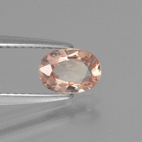 0.76 ct Orange Malaya Garnet Stone, Natural Malaya Garnet in Oval Facet Shape for Sale