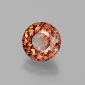 2.50 ct Orange Malaya Garnet Stone, Natural Malaya Garnet in Round Facet Shape for Sale