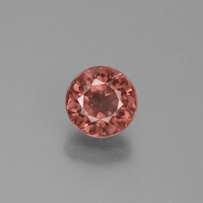 1.30 ct Pink Malaya Garnet Gemstone, Malaya Garnet Gem in Round Facet Shape for Sale.