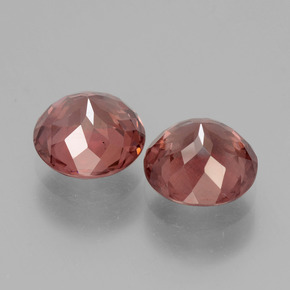 Malaya Garnet Gemstone in 8 mm (calibrated) Size for Sale, Malaya Garnet Stone in Pinkish Rose Color