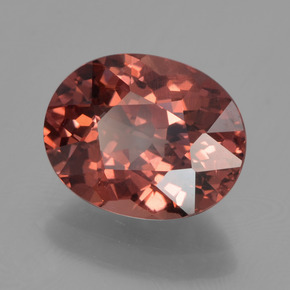 3.48 ct Pink Malaya Garnet Stone, Natural Malaya Garnet in Oval Facet Shape for Sale