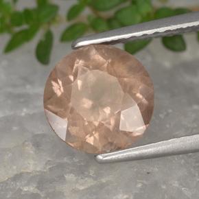 2.33 ct Pink Malaya Garnet Stone, Natural Malaya Garnet in Round Facet Shape for Sale
