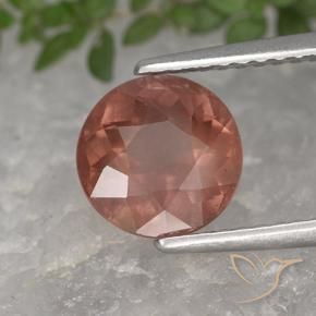 2.25 ct Pink Malaya Garnet Stone, Natural Malaya Garnet in Round Facet Shape for Sale