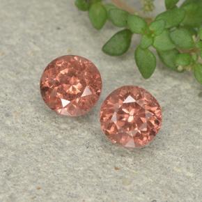 0.6ct Round Facet Pink Orange Malaya Garnet Gem for sale 0.6ct Round Facet Pink Orange Malaya Garnet Gem (ID: 495851)